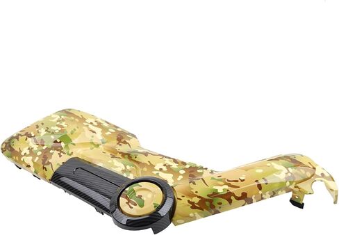 مجموعة هدايا Mokuo Mtorcycle من مادة ABS متوافقة مع Honda Navi 2022 2023، غطاء جانبي أصفر مموه + غطاء خفيف للرأس in Kuwait