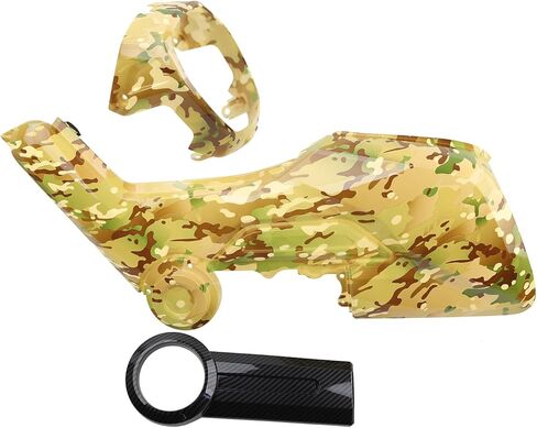 مجموعة هدايا Mokuo Mtorcycle من مادة ABS متوافقة مع Honda Navi 2022 2023، غطاء جانبي أصفر مموه + غطاء خفيف للرأس in Kuwait