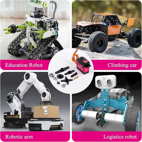 4PCS 40KG High Torque 6V Waterproof Digital Full Metal Stainless Steel Gear Motor Servo 25T Arm for DIY Anduino RC Cars Truck 180° in Saudi Arabia