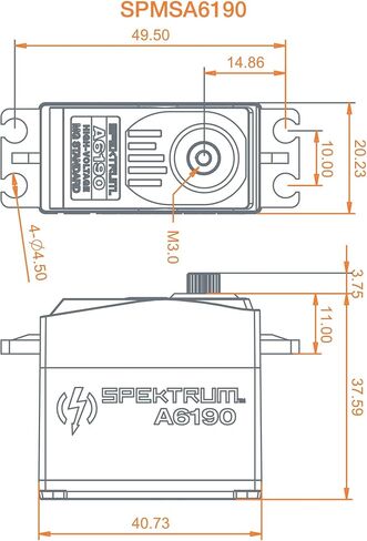 Spektrum A6190 Standard Metal Gear HV Aircraft Servo, SPMSA6190 in Saudi Arabia