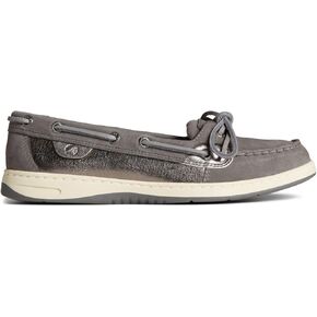 Sperry Women's Angelfish Boat Shoe, Dark Grey Metallic, 6
