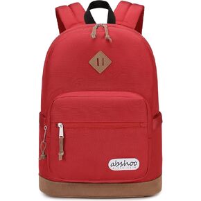 abshoo Classic Travel Backpack for Women Middle High School Backpack for Teen Girls Bookbag (Pink)
