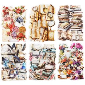 Baroque Alphabet Scrapbook Stickers Set, 156PCS Letters Ephemera for Scrapbooking, Junk Journaling, Crafting, DIY Projects, Diaries, and Art Supplies