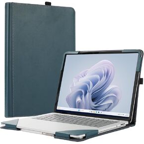 حقيبة كمبيوتر محمول لجهاز Surface Laptop Studio 2 (2023) / Laptop Studio (2022)، غلاف حماية شامل مضاد للسقوط مقاس 14.4 بوصة من جلد البولي يوريثان غطاء حماية داخلي للحقيبة (استوديو 14.4 بوصة، قطن كتان رمادي فاتح) in Kuwait