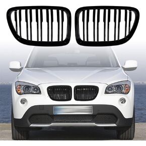 1 Pair Glossy Black Kidney Grille Replacement for 2009-2014 BMW X1 E84 16i 18i 18d 20d 20i 28i xDrive 23d 25d 25i 28i 35i sDrive