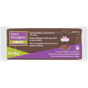 Sculpey Espresso Super Living Doll 1lb Clay