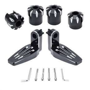 360° Adjustable Foot Pegs for Can Am Spyder, Highway Footpegs Foot Rest Mount Kit Compatible with Can Am Spyder F3 F3S F3T F3LTD
