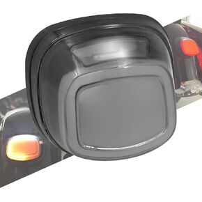 Motorcycle LED Rear Tail Light Taillights Brake Turn Signal Running Fit for Harley Touring Street Gilde Road King Electra Glide Sportster Dyna Softail Fat Boy Grey Lens