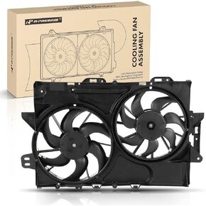 A-Premium Engine Radiator Cooling Fan Assembly Compatible with Select Chevrolet & GMC Models - Equinox 2010-2012, Terrain 2010-2012 - Replace# 25952811