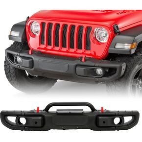 Front Bumper Compatible with Wrangler JL 2018-2024 10th Anniversary Style jl Front Bumper Replacement 2 and 4 Door Models