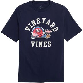 vineyard vines Boys' Football Player Whale Short-Sleeve Tee