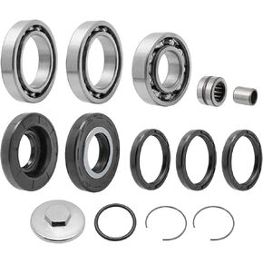 Rear Differential Bearings Seals Kit for Honda Recon 250 TRX250EX TRX250X TRX250 1997-Up, OEM# 91051-HC4-003 96100-62060-00 91271-HC4-004
