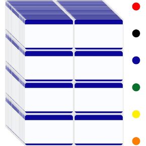 Name Tag，Name Tag Stickers 6 Colors Available,3.5"x2.25" 200PCS Name Tag Labels,Name Tags for Classroom, Kids, School Supplies,Clothes,Party,Meeting (Blue)