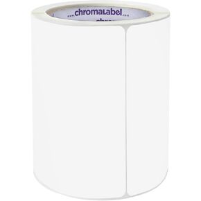 ChromaLabel 3 x 5 inch Permanent Color Code Rectangle Labels, 250 Stickers per Roll, Fluorescent Pink