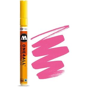 MOLOTOW ONE4ALL Acrylic Paint Marker, 1.5mm, Neon Pink, 1 Each (127.408)