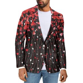 TOADDITDO Men's Blazer Casual Sport Coat Tuxedo Jacket for Wedding Party Prom Business