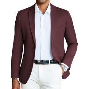COOFANDY Men's Casual Blazer Slim Fit Sport Coats Two Button Knit Textured Suit Jacket