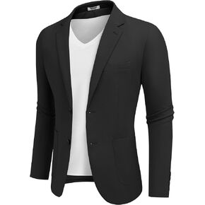 COOFANDY Men's Casual Linen Blazer Lightweight Sport Coats Two Button Suit Jackets