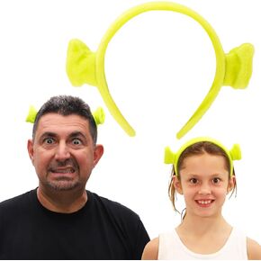 Toyland® Shrek Dressing Up Ears - Green Ogre Headband - Fancy Dress Accessories - One Size Fits All