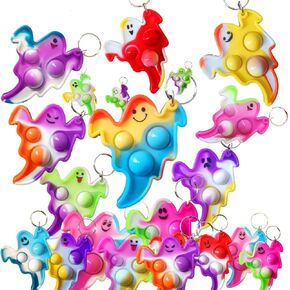 مجموعة من 30 عبوة من Ghost Push Fidget Bubble Mini Pop Fidget للمراهقين والأطفال، لوازم حفلات عيد الهالوين الصغيرة وهدايا جوائز الطلاب في الفصل الدراسي in Kuwait