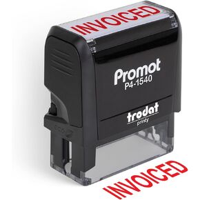 Promot Invoiced - Self Inking Rubber Stamp - Ink Stamps