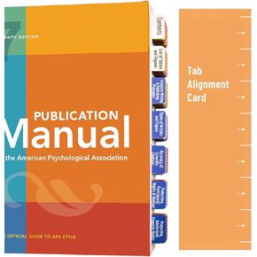 Index Tabs for Publication Manual 7th Edition - Book Not Included - Laminated, Color-Coded Tabs with Blank Options for Easy Reference and Organization