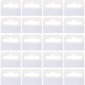 1.37 × 1.77 بوصة علامات تعليق لاصقة ذاتية اللصق معلقة فتحة بلاستيكية خطاف واضح لمتجر البيع بالتجزئة عرض عناصر البيع مكتب المنزل 100 قطعة in Kuwait