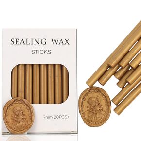 YOLAKIS Glue Gun Wax Seal Sticks Kit 20pcs Transparent Color Sealing Wax Sticks Kit for Wax Seal Stamp Great for Wedding Invitation Christmas Cards Envelopes Package Wax Seal Deco(Glue Wax Gun Kit)