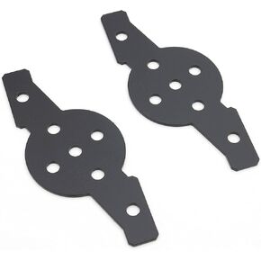 Hood Hinge Adapter Plate to mount (4) 3 Inch LED Pod Lights to Hood Hinge Bracket - PN #Z360002, Black