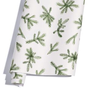 Thymes Fragranced Wrapping Paper - Frasier Fir Scented Wrapping Paper with Pine Needle Design (2 Pack)