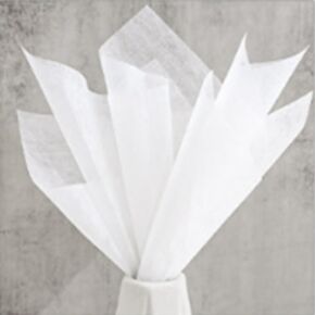 OUKEYI 40 Sheets Korean Of Cotton Wrapping Flower Paper Non-Woven Floral Wrapping Paper, Waterproof Pleated Withdrawable Flower Bouquet Lining Paper Gift Packaging Paper (Milk)