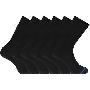 DOCKERS Men's Performance Socks - 3-Pairs and 6-Pairs Athletic and Dress Crew Socks for Men