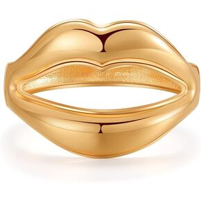 18K Gold Plated Chunky Bangle Bracelets for Women Trendy No-tarnish Open Bangles Irregular Minimalist Geometric Arm Cuff Bracelet Jewelry Gift For Mom and Girlfriend