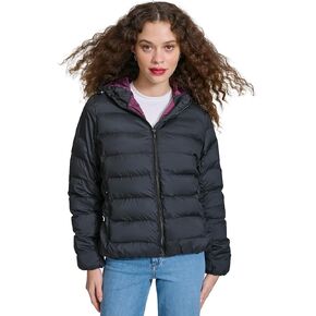 Champion Women's Quilted Coat Packable Puffer Jacket with Hood