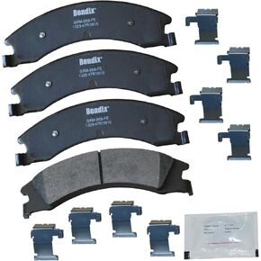 Bendix Priority1 CFM1329 Semi-Metallic Rear Brake Pads for Select Models Ford E-150, E-150 Econoline, E-250, E-350 Super Duty, E-450 Econoline Van, Wagon