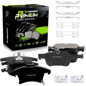 New 8pcs Complete Front+Rear Super Quiet Shimmed Ceramic Disc Brake Pad Kit w/installation Hardware Compatible With 13-20 MKZ 2.0L Fusion (Non Sport) 19-20 Police Responder SSV Plug-In Hybrid