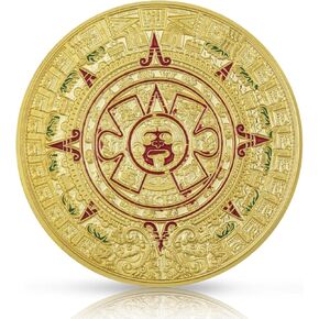 PiaoHao Mayan Aztec Calendar Art Prophecy Culture Challenge Coin,Mexican Maya Commemorative Coin Art Collection-Gold in Kuwait