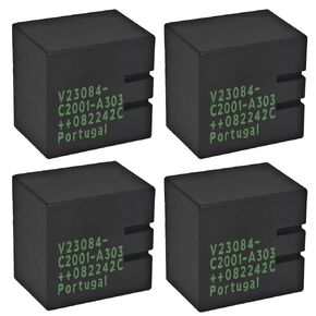 V23084-C2001-A303 Automotive Relay (Pack of 4) - Compatible with BMW E46 3-Series, M3, E83 X3, E52 Z8, E85 Z4, E53 X5, E39 5-Series, M5, E38 7-Series, Audi, VW