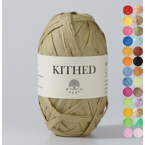 Raffia Yarn, Soft Raffia Yarn for Crochet，328ft，Smooth Raffia for Hand Knitting Summer Hats and Bags (05 Reddish Brown)