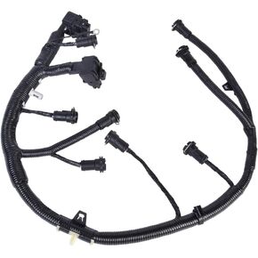FICM Engine Fuel Injector Complete Wire Harness Compatible with 2005 2006 2007 Ford F250 F350 F450 F550 Super Duty Powerstroke 6.0L Diesel Replaces 5C3Z-9D930-A