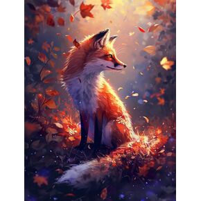 Zariocy Paint by Numbers Kits for Adults -Animals DIY Oil Paintings Canvas Acrylic Paint Set - Fox Paint by Numbers Kit for Beginners and Ideal for Home Decor 16x20 inch-221
