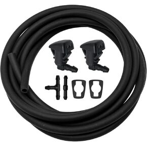 Front Windshield Washer Nozzles with Hose and Connectors 7T4Z-17603-A Replacement for Ford Edge 2007-2011, Replacement for Lincoln MKX Base Sport Premium Sport 2007-2010