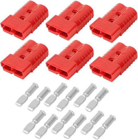 Dent-de-lion 350A Battery Connector AWG 2/0 Quick Connect Battery Modular Power Connectors Quick Disconnect (Red, 2 PCS) in Saudi Arabia