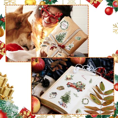 Eaasty 930 Pcs Christmas Stickers Merry Christmas Stickers for Scrapbooking Xmas Cozy Element Stickers, Christmas Holiday Stickers for Cards Envelopes Goodie Bag and Kids Teen Adults DIY Crafts in Saudi Arabia