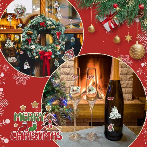 Eaasty 930 Pcs Christmas Stickers Merry Christmas Stickers for Scrapbooking Xmas Cozy Element Stickers, Christmas Holiday Stickers for Cards Envelopes Goodie Bag and Kids Teen Adults DIY Crafts in Saudi Arabia