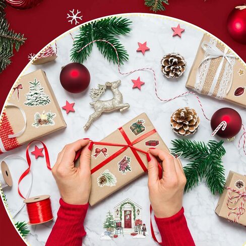 Eaasty 930 Pcs Christmas Stickers Merry Christmas Stickers for Scrapbooking Xmas Cozy Element Stickers, Christmas Holiday Stickers for Cards Envelopes Goodie Bag and Kids Teen Adults DIY Crafts in Saudi Arabia
