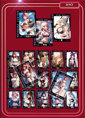 Honkai Star Rail Collectible Cards - Booster Packs Trading Card - Deluxe Version Collectible Poker Deck of Cards Game Merch (Deluxe) in Saudi Arabia