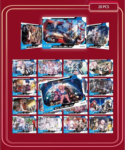 Honkai Star Rail Collectible Cards - Booster Packs Trading Card - Deluxe Version Collectible Poker Deck of Cards Game Merch (Deluxe) in Saudi Arabia