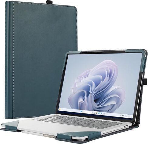 حقيبة كمبيوتر محمول لجهاز Surface Laptop Studio 2 (2023) / Laptop Studio (2022)، غلاف حماية شامل مضاد للسقوط مقاس 14.4 بوصة من جلد البولي يوريثان غطاء حماية داخلي للحقيبة (استوديو 14.4 بوصة، قطن كتان رمادي فاتح) in Kuwait