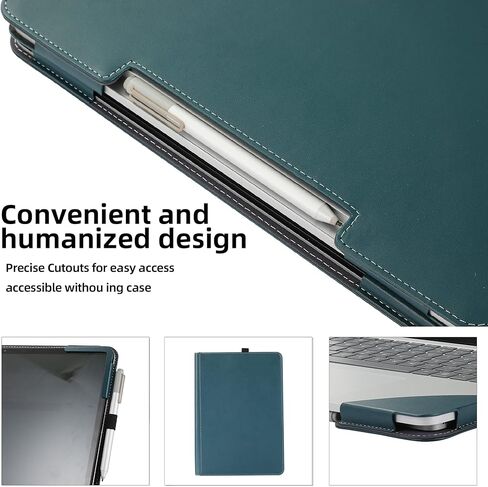 حقيبة كمبيوتر محمول لجهاز Surface Laptop Studio 2 (2023) / Laptop Studio (2022)، غلاف حماية شامل مضاد للسقوط مقاس 14.4 بوصة من جلد البولي يوريثان غطاء حماية داخلي للحقيبة (استوديو 14.4 بوصة، قطن كتان رمادي فاتح) in Kuwait